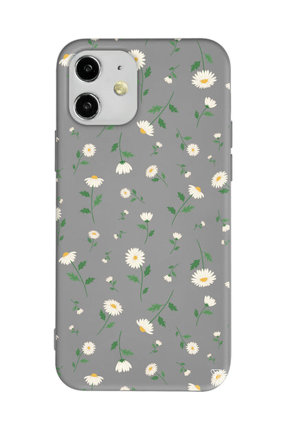 Ucusan Papatyalar Lansman Model İçi Kadife Silikon Telefon Kılıfı