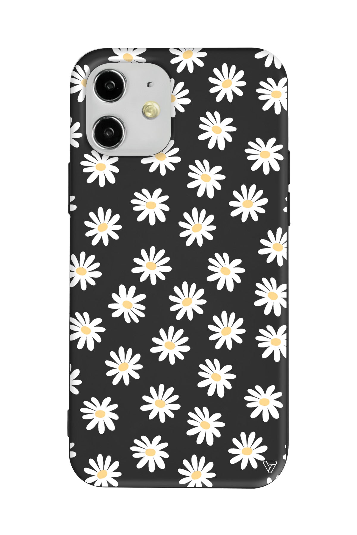 Papatya Bahcesi Lansman Model İçi Kadife Silikon Telefon Kılıfı