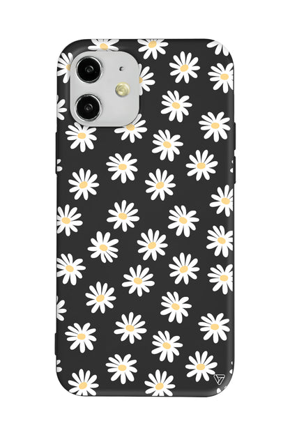 Papatya Bahcesi Lansman Model İçi Kadife Silikon Telefon Kılıfı