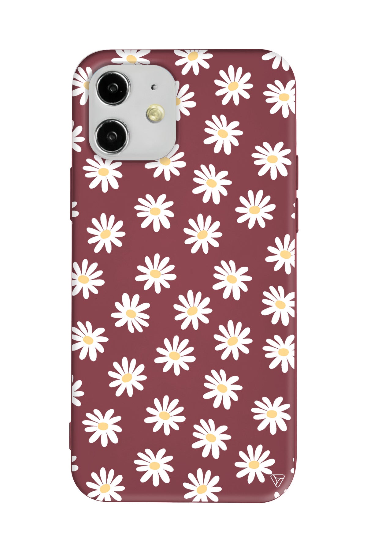 Papatya Bahcesi Lansman Model İçi Kadife Silikon Telefon Kılıfı