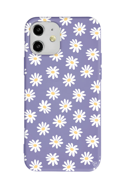 Papatya Bahcesi Lansman Model İçi Kadife Silikon Telefon Kılıfı