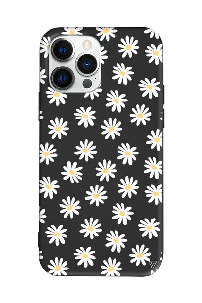 Papatya Bahcesi Lansman Model İçi Kadife Silikon Telefon Kılıfı