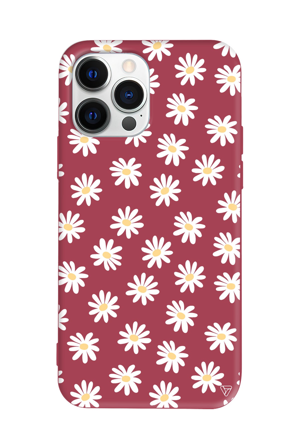 Papatya Bahcesi Lansman Model İçi Kadife Silikon Telefon Kılıfı