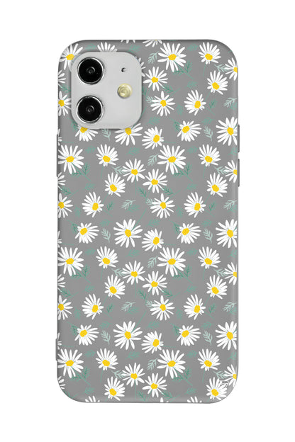 Papatya Lansman Model İçi Kadife Silikon Telefon Kılıfı