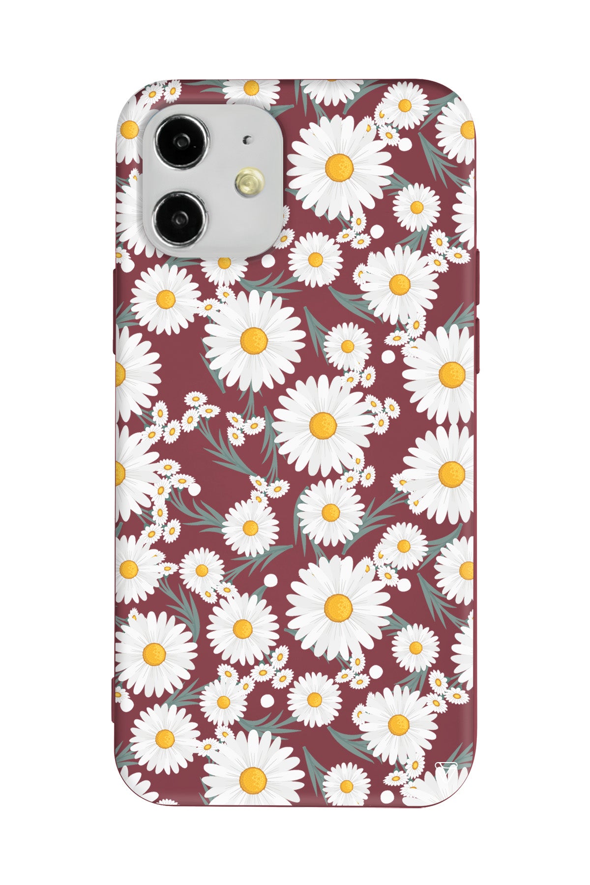 Papatyalar Lansman Model İçi Kadife Silikon Telefon Kılıfı