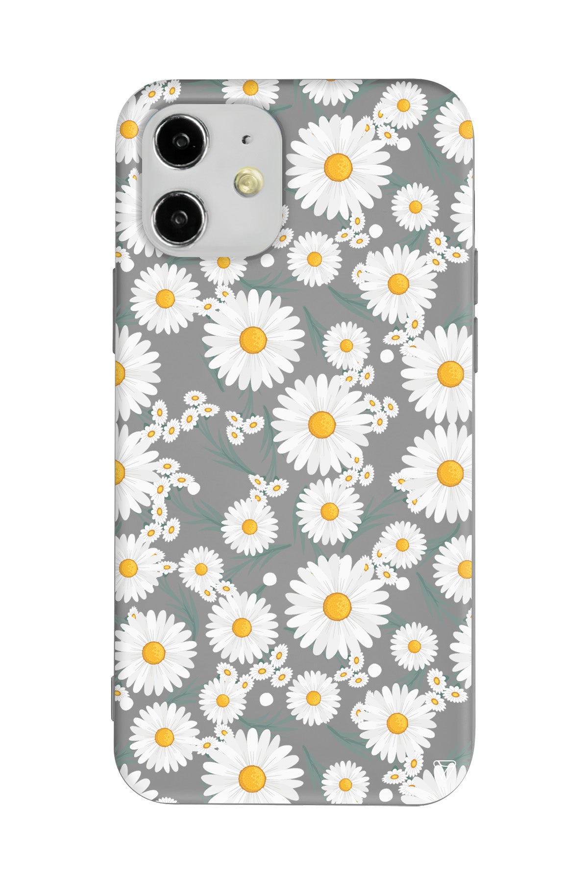 Papatyalar Lansman Model İçi Kadife Silikon Telefon Kılıfı