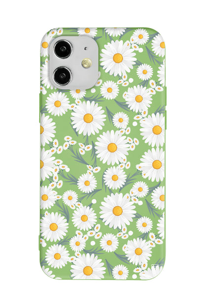 Papatyalar Lansman Model İçi Kadife Silikon Telefon Kılıfı