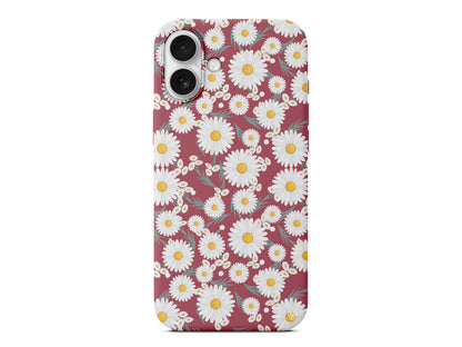 Papatyalar Lansman Model İçi Kadife Silikon Telefon Kılıfı