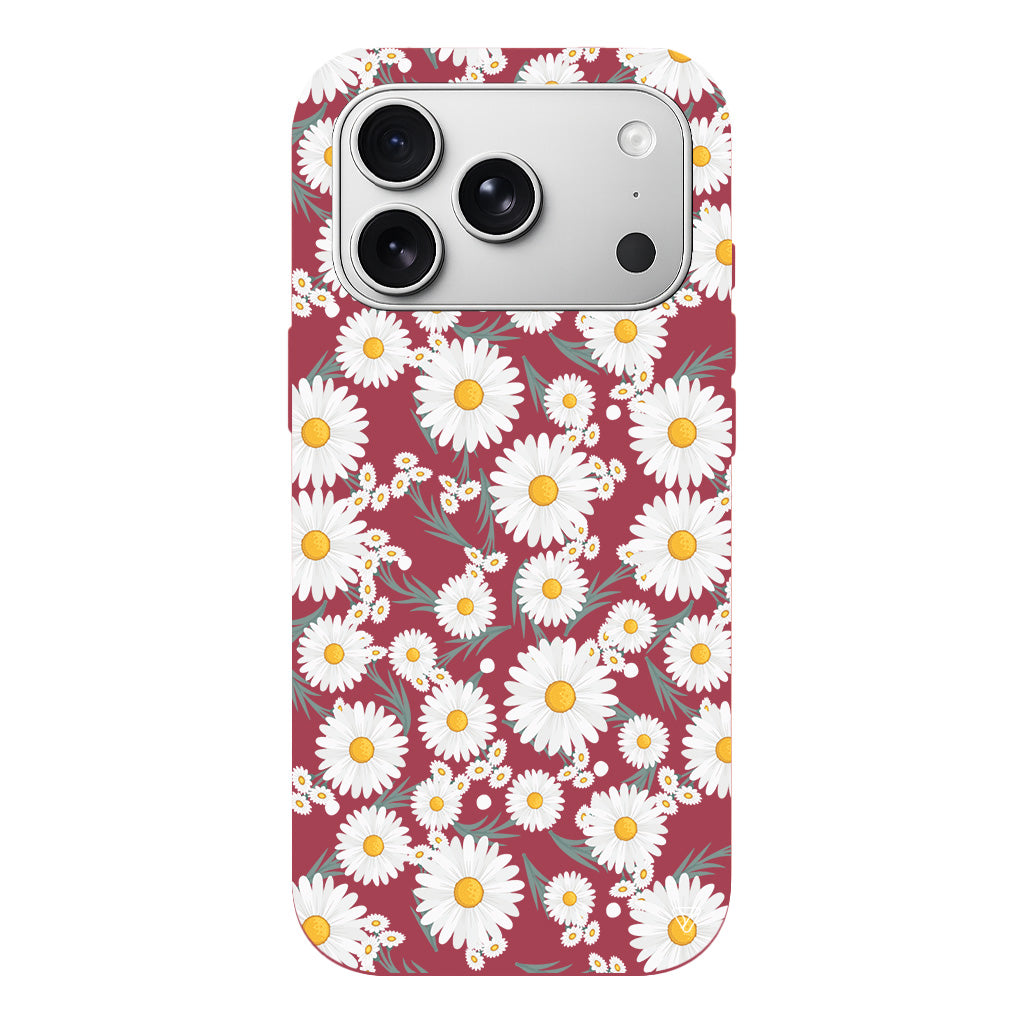 Papatyalar Lansman Model İçi Kadife Silikon Telefon Kılıfı