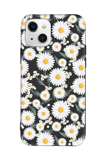 Papatyalar Lansman Model İçi Kadife Silikon Telefon Kılıfı