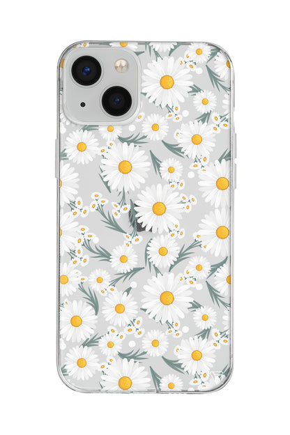 Papatyalar Lansman Model İçi Kadife Silikon Telefon Kılıfı – Plus Serisine Özel