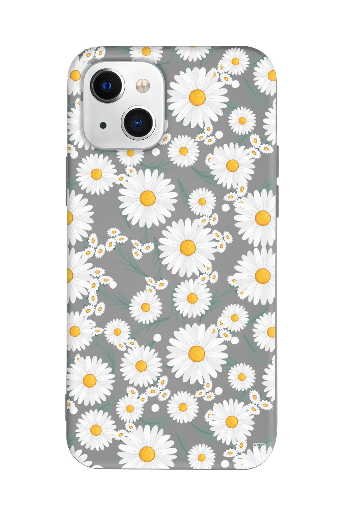 Papatyalar Lansman Model İçi Kadife Silikon Telefon Kılıfı