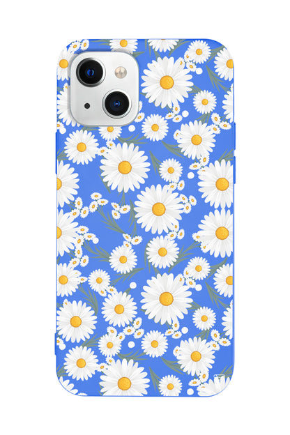 Papatyalar Lansman Model İçi Kadife Silikon Telefon Kılıfı