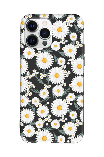 Papatyalar Lansman Model İçi Kadife Silikon Telefon Kılıfı