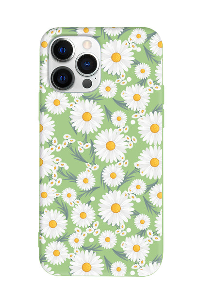 Papatyalar Lansman Model İçi Kadife Silikon Telefon Kılıfı