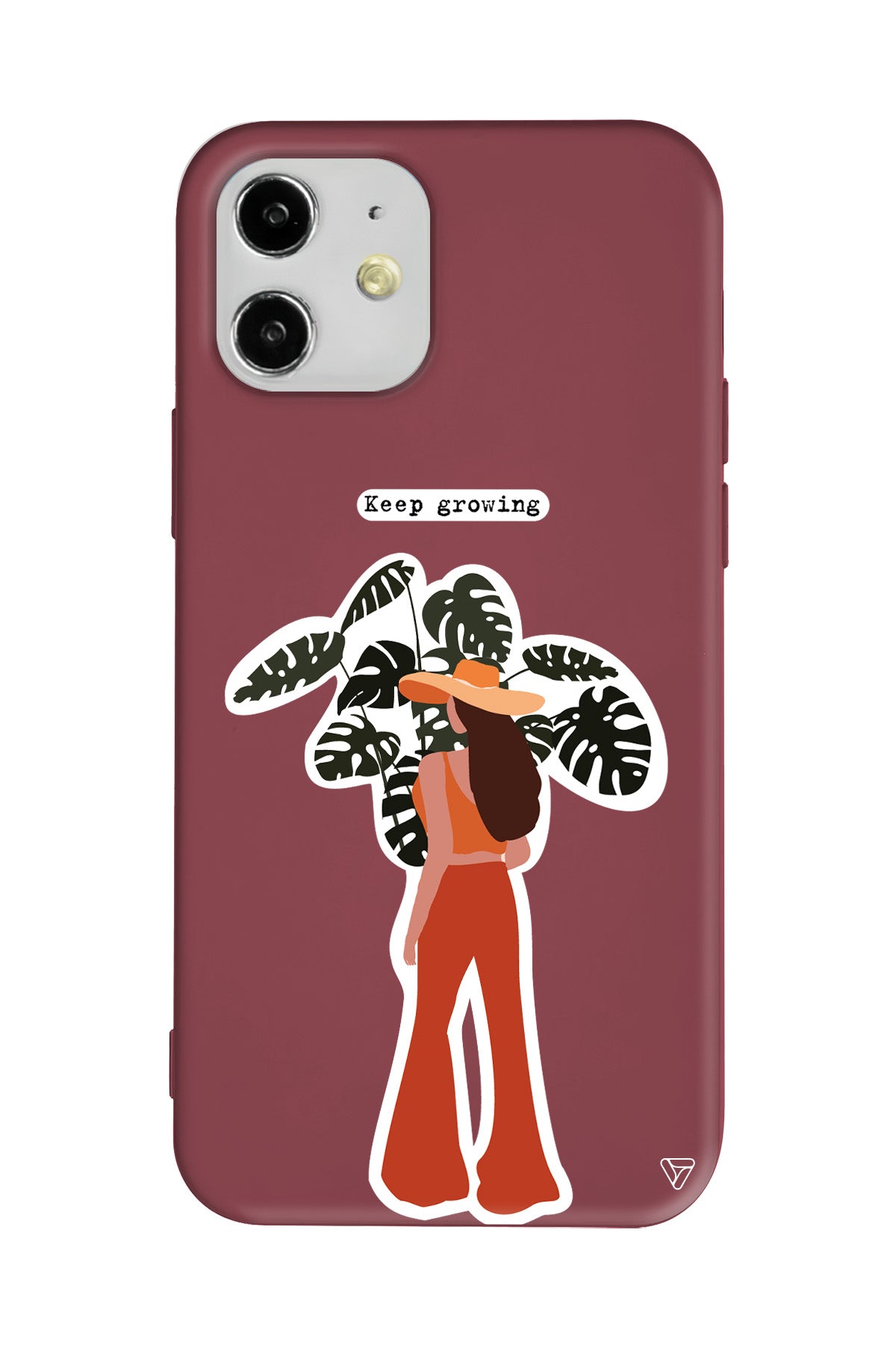 Keep Growing Lansman Model İçi Kadife Silikon Telefon Kılıfı