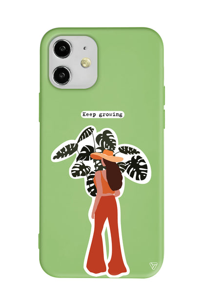 Keep Growing Lansman Model İçi Kadife Silikon Telefon Kılıfı