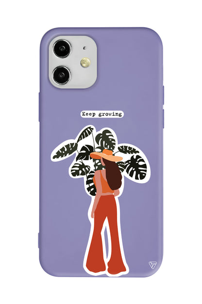 Keep Growing Lansman Model İçi Kadife Silikon Telefon Kılıfı