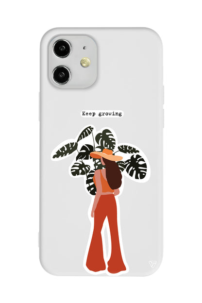 Keep Growing Lansman Model İçi Kadife Silikon Telefon Kılıfı