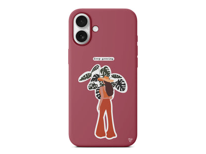 Keep Growing Lansman Model İçi Kadife Silikon Telefon Kılıfı