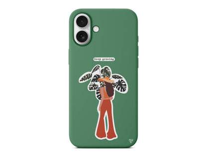 Keep Growing Lansman Model İçi Kadife Silikon Telefon Kılıfı