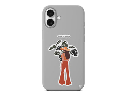 Keep Growing Lansman Model İçi Kadife Silikon Telefon Kılıfı