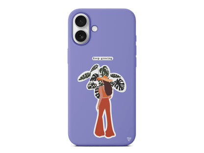 Keep Growing Lansman Model İçi Kadife Silikon Telefon Kılıfı