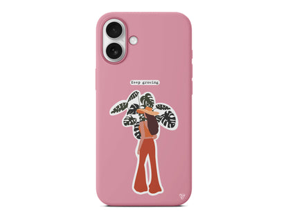 Keep Growing Lansman Model İçi Kadife Silikon Telefon Kılıfı – Plus Serisine Özel