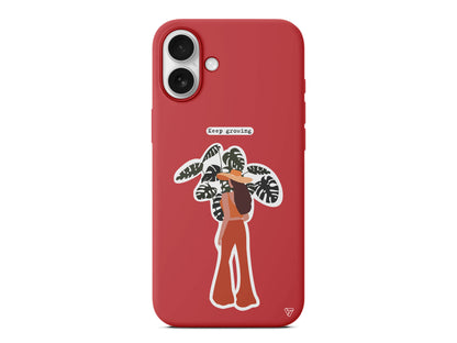 Keep Growing Lansman Model İçi Kadife Silikon Telefon Kılıfı – Plus Serisine Özel