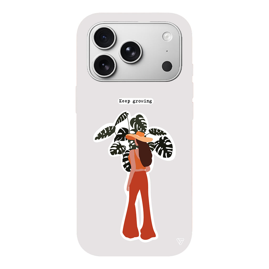 Keep Growing Lansman Model İçi Kadife Silikon Telefon Kılıfı