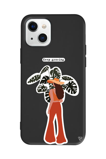 Keep Growing Lansman Model İçi Kadife Silikon Telefon Kılıfı