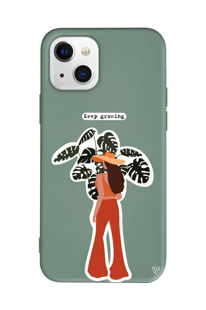 Keep Growing Lansman Model İçi Kadife Silikon Telefon Kılıfı – Plus Serisine Özel