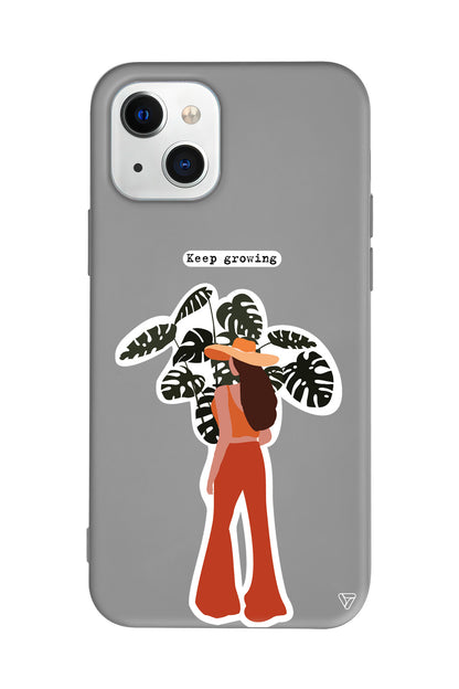 Keep Growing Lansman Model İçi Kadife Silikon Telefon Kılıfı – Plus Serisine Özel