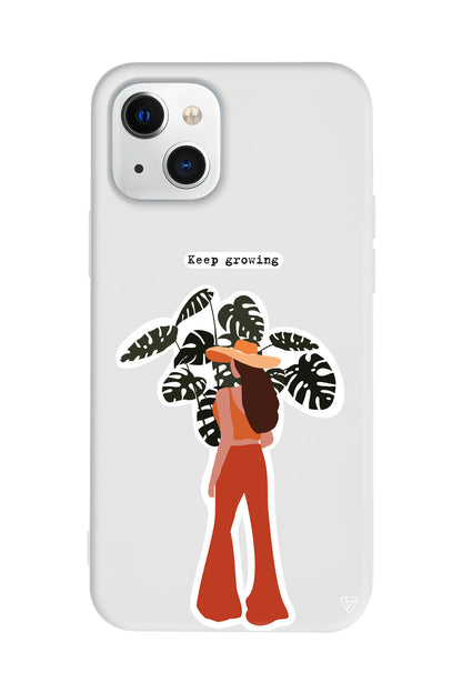 Keep Growing Lansman Model İçi Kadife Silikon Telefon Kılıfı – Plus Serisine Özel