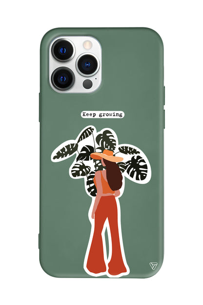 Keep Growing Lansman Model İçi Kadife Silikon Telefon Kılıfı