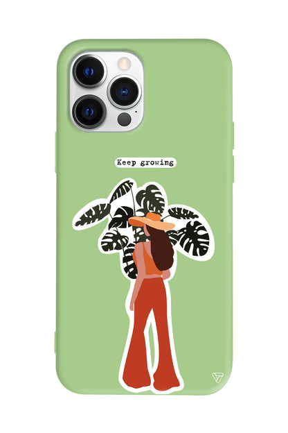 Keep Growing Lansman Model İçi Kadife Silikon Telefon Kılıfı