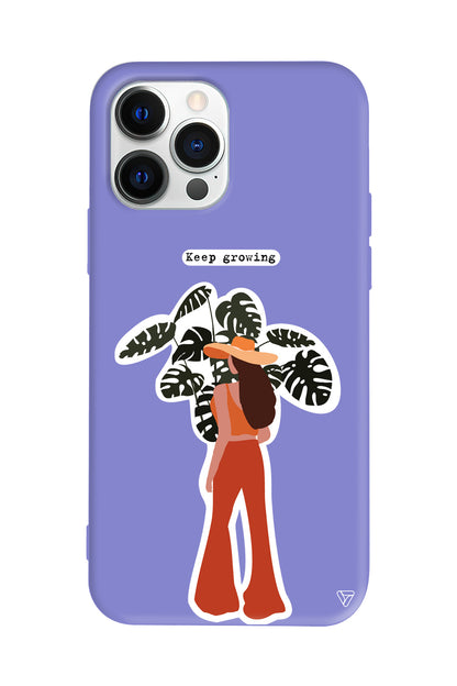 Keep Growing Lansman Model İçi Kadife Silikon Telefon Kılıfı