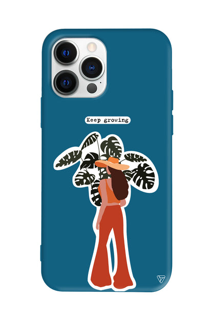 Keep Growing Lansman Model İçi Kadife Silikon Telefon Kılıfı