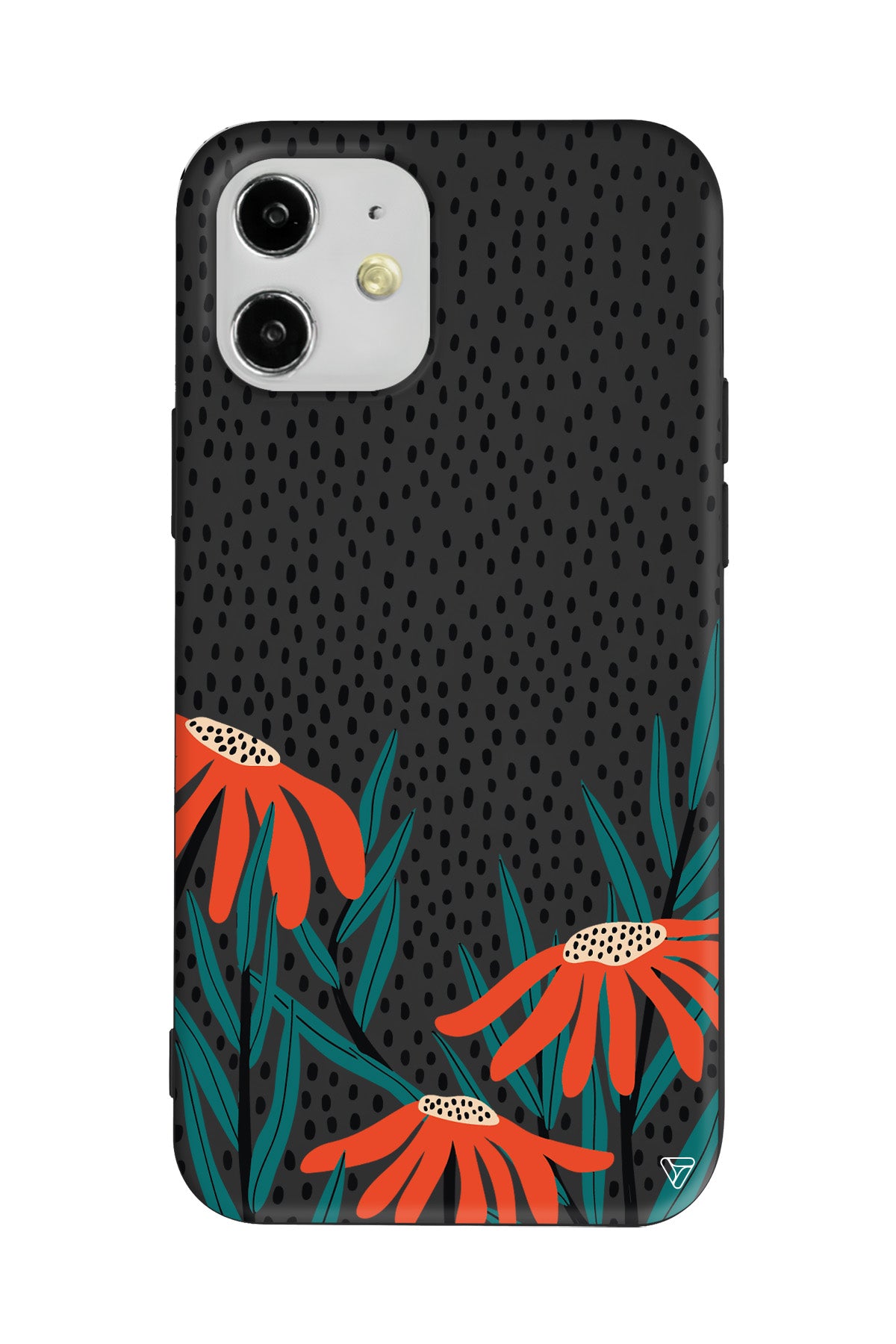 Ay Çiçeği Lansman Model İçi Kadife Silikon Telefon Kılıfı