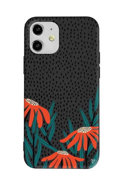 Ay Çiçeği Lansman Model İçi Kadife Silikon Telefon Kılıfı