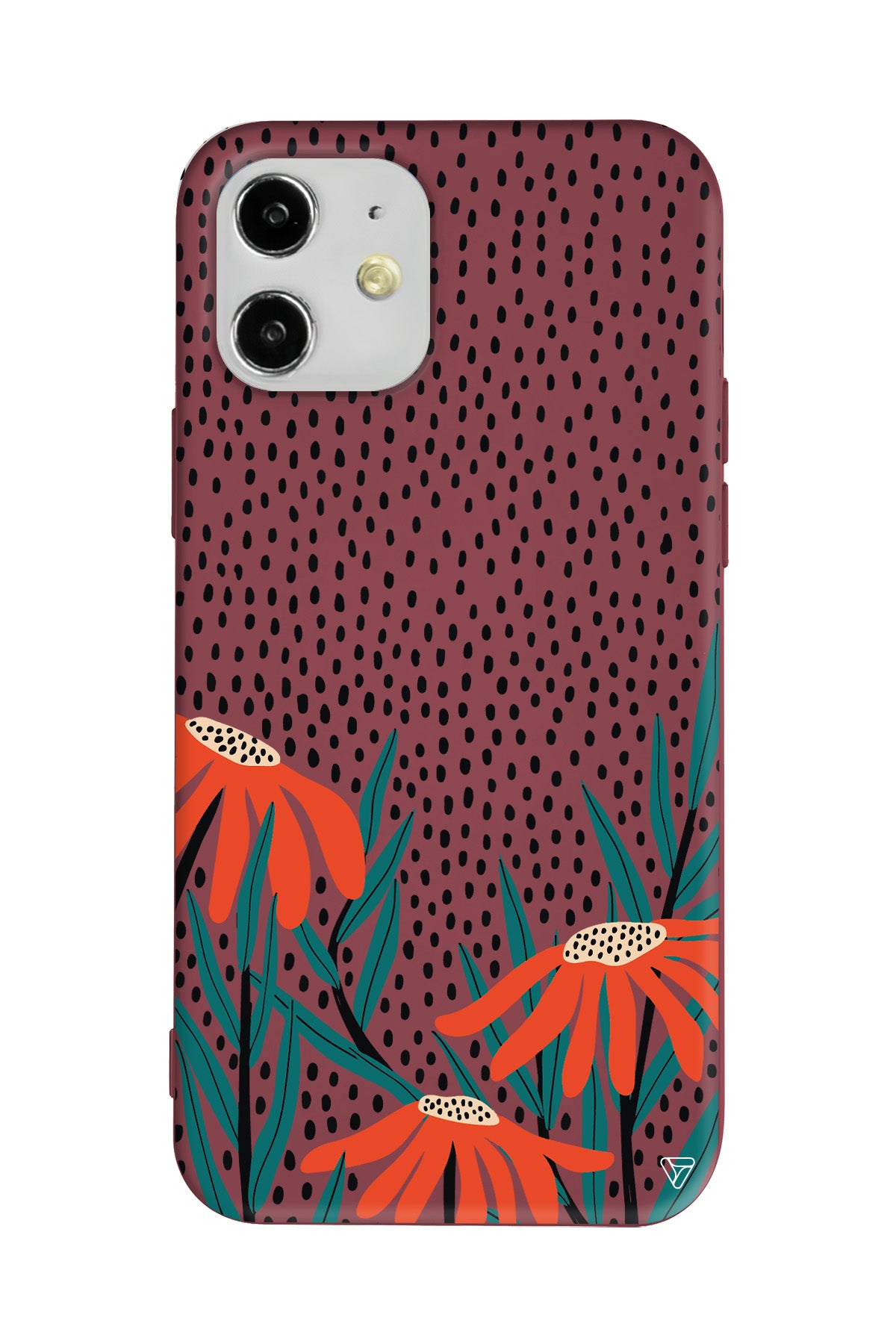 Ay Çiçeği Lansman Model İçi Kadife Silikon Telefon Kılıfı