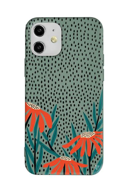 Ay Çiçeği Lansman Model İçi Kadife Silikon Telefon Kılıfı