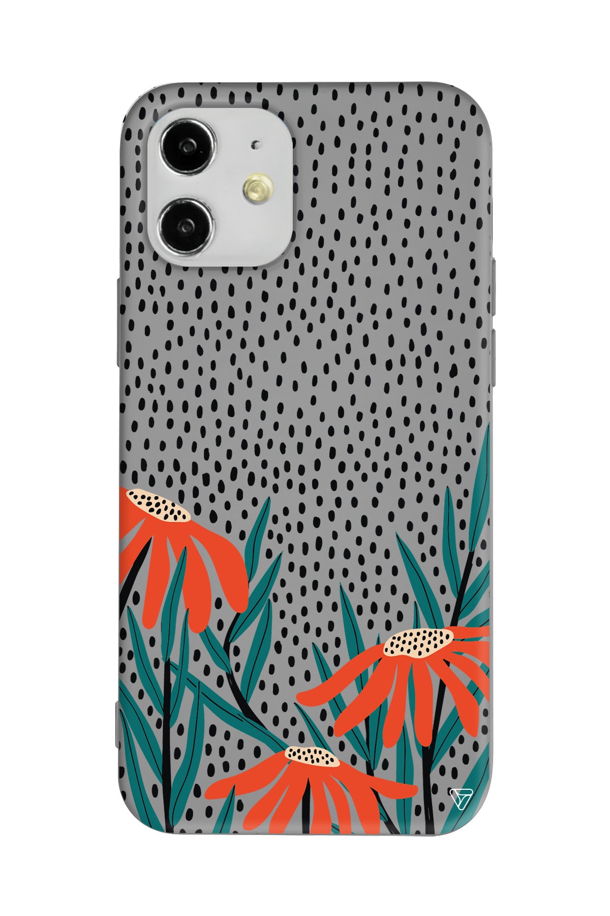 Ay Çiçeği Lansman Model İçi Kadife Silikon Telefon Kılıfı