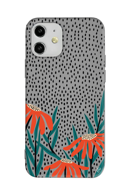 Ay Çiçeği Lansman Model İçi Kadife Silikon Telefon Kılıfı