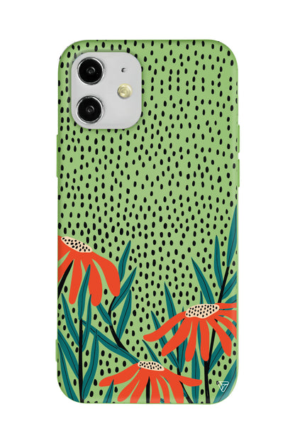 Ay Çiçeği Lansman Model İçi Kadife Silikon Telefon Kılıfı