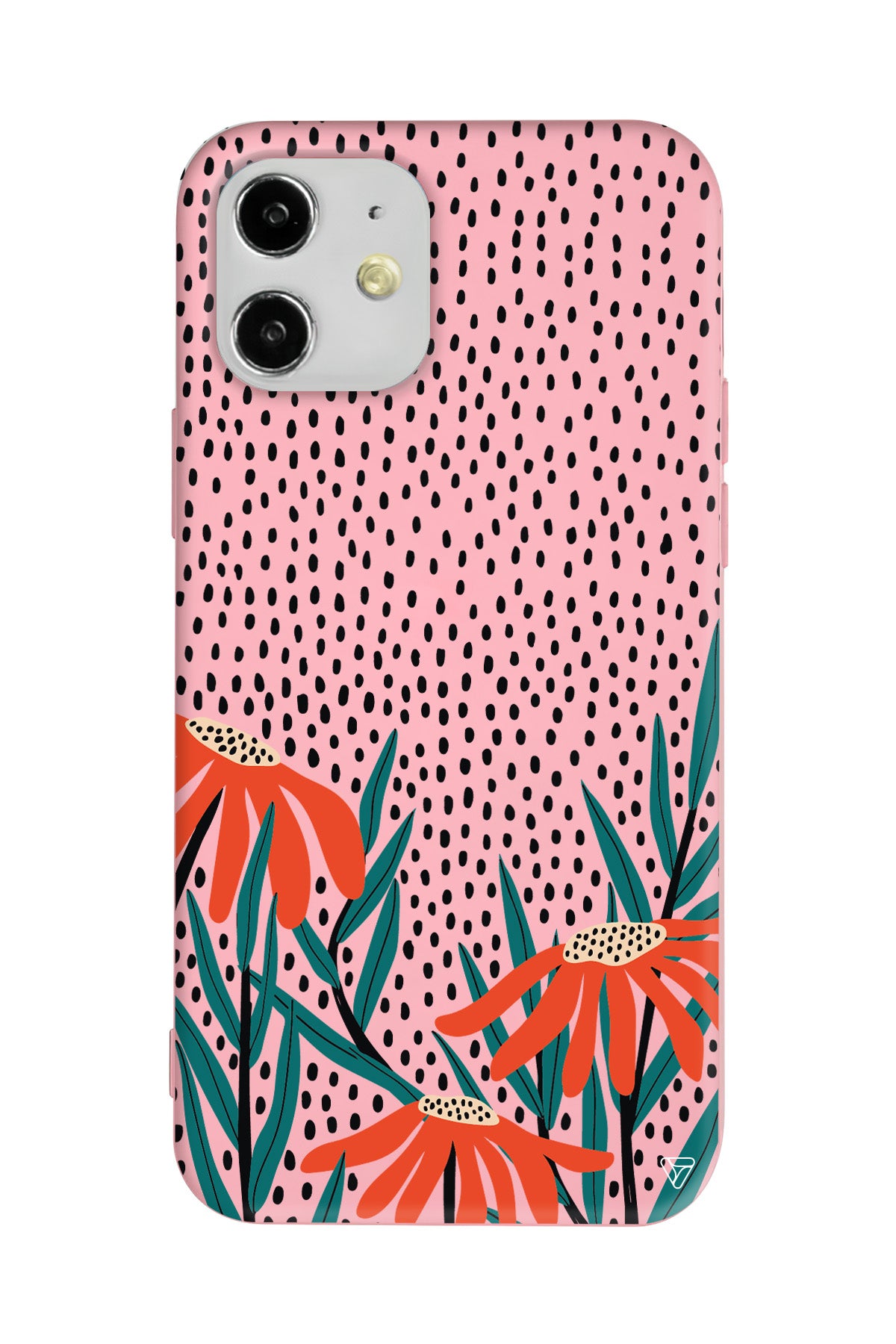 Ay Çiçeği Lansman Model İçi Kadife Silikon Telefon Kılıfı