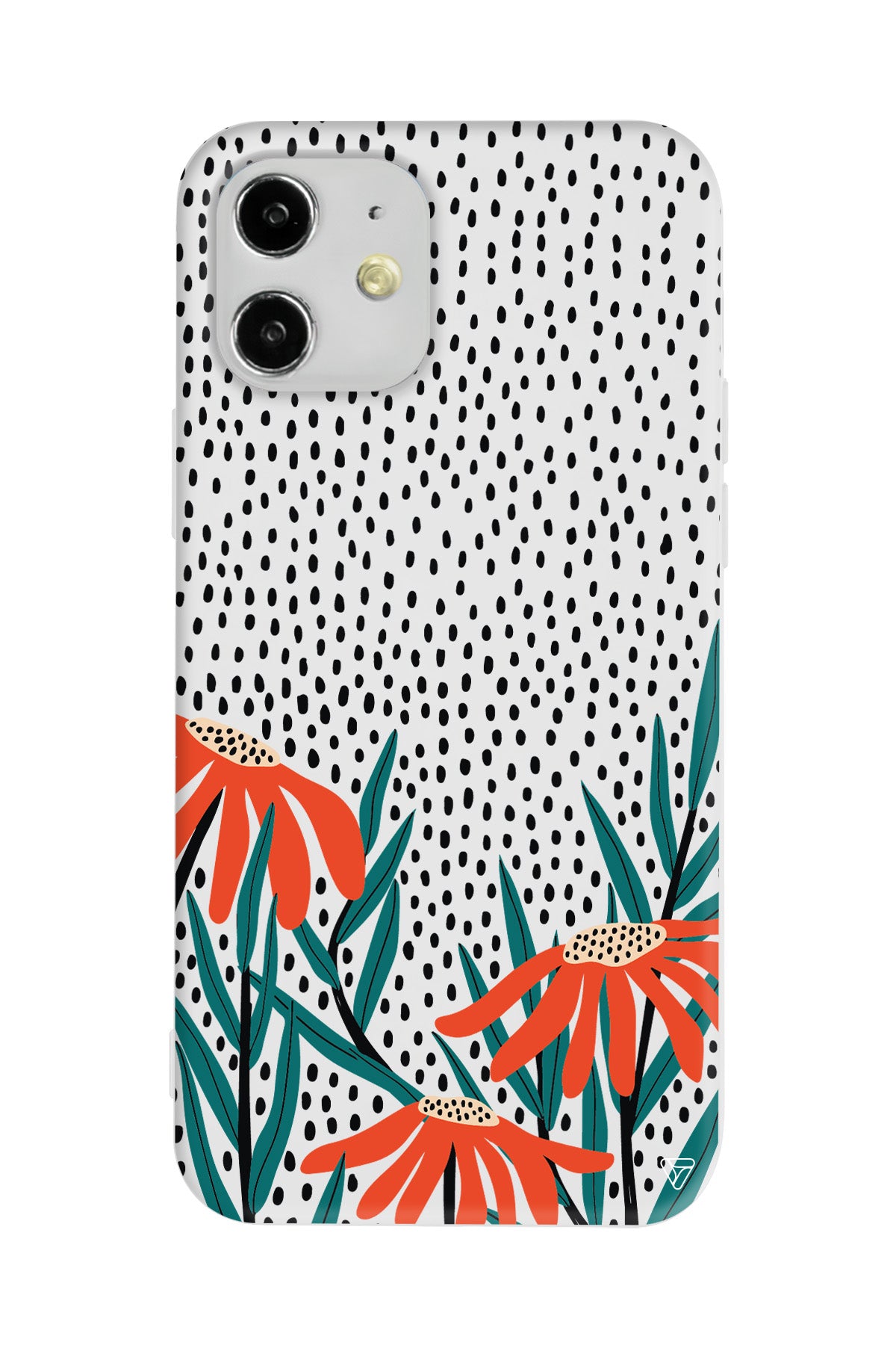 Ay Çiçeği Lansman Model İçi Kadife Silikon Telefon Kılıfı