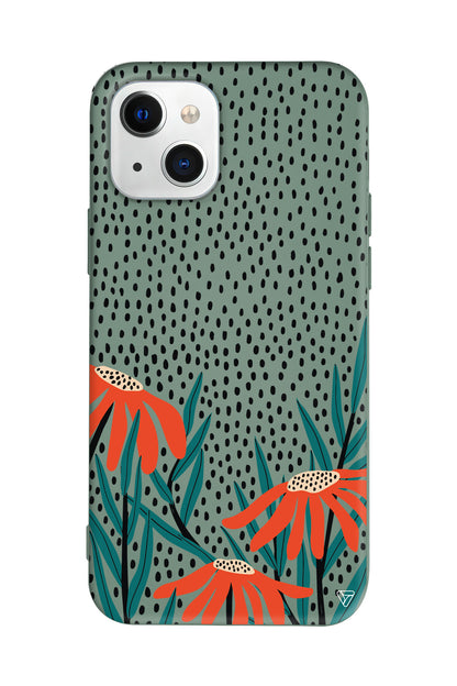 Ay Çiçeği Lansman Model İçi Kadife Silikon Telefon Kılıfı