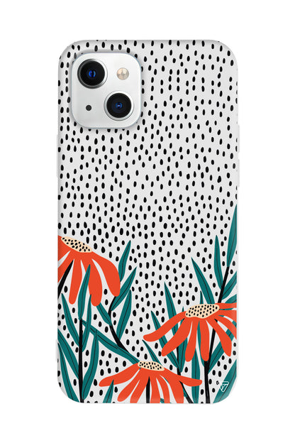 Ay Çiçeği Lansman Model İçi Kadife Silikon Telefon Kılıfı