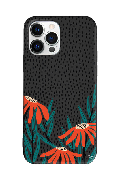 Ay Çiçeği Lansman Model İçi Kadife Silikon Telefon Kılıfı